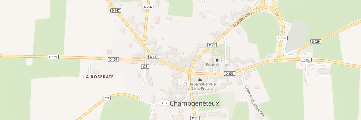 Plan du 2 Rue des Hortensias à Champgenéteux