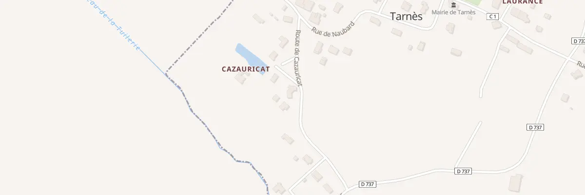 Plan du 155 Rue de Cazauricat à Tarnès