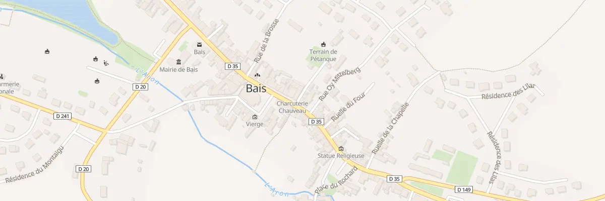 Plan du 10 Gr Grande Rue à Bais
