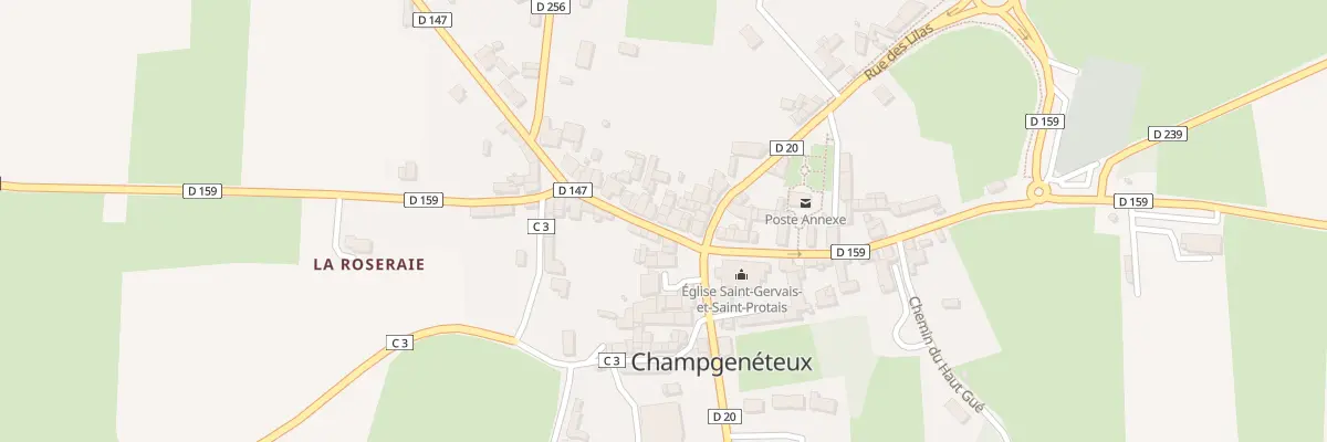 Plan du 6 Rue des Hortensias à Champgenéteux