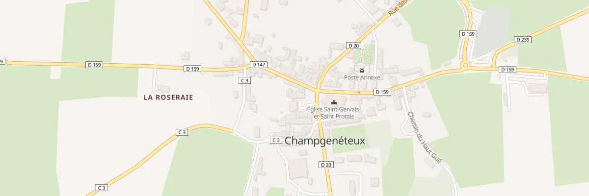 Plan du 4 Pl de l’Église à Champgenéteux