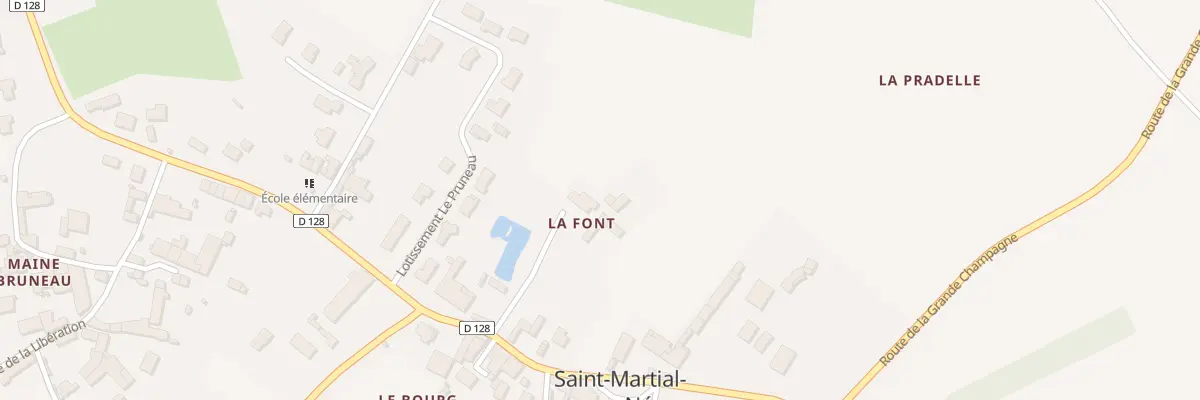 Plan du 1 Rue du Lavoir à Saint-Martial-sur-Né