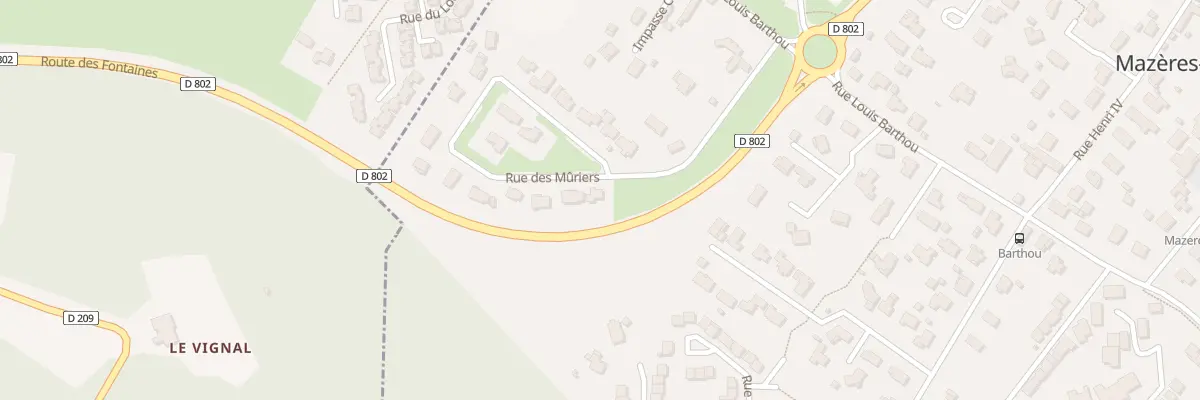 Plan du 1 Rue des Mûriers à Mazères-Lezons