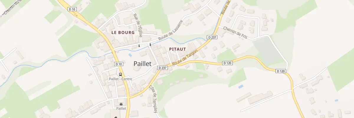 Plan du 35 Rte de Targon à Paillet