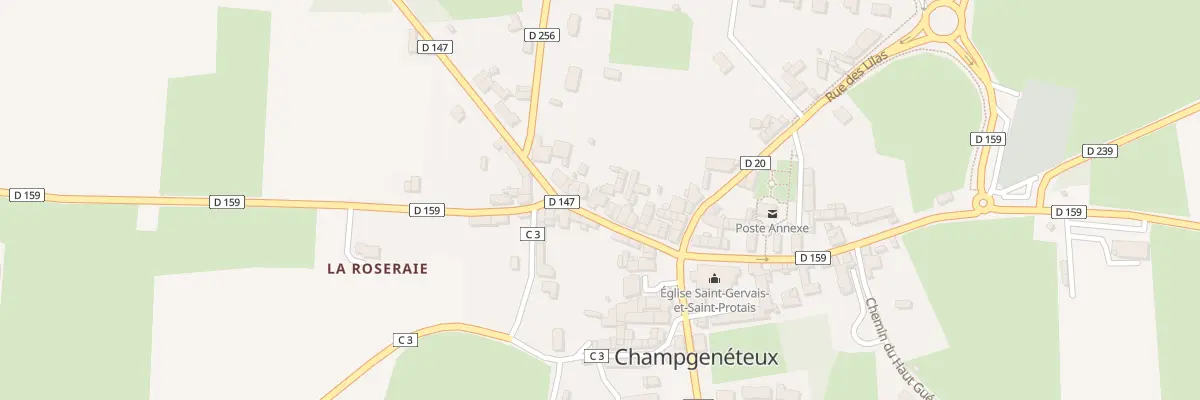 Plan du 16 Rue des Hortensias à Champgenéteux