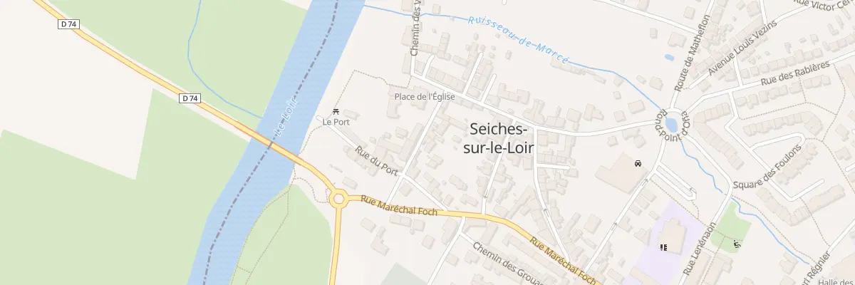 Plan du 5 Rue Saint - Aubin à Seiches-sur-le-Loir