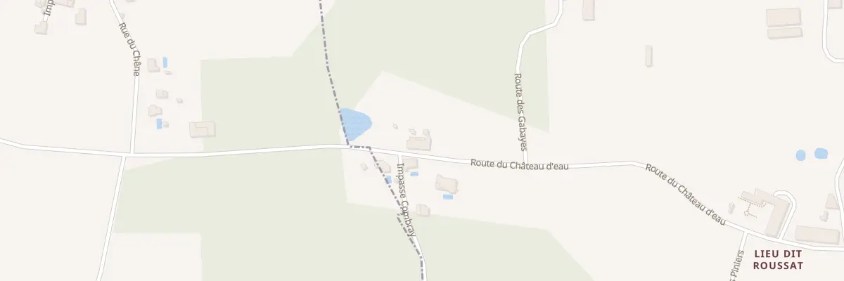 Plan du 128 Roussat à Marcenais