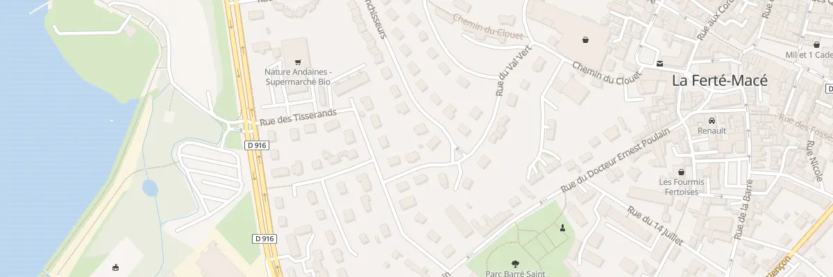 Plan du 3 Rue des Blanchisseurs à La Ferté Macé