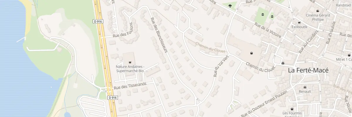 Plan du 12 Rue des Blanchisseurs à La Ferté Macé