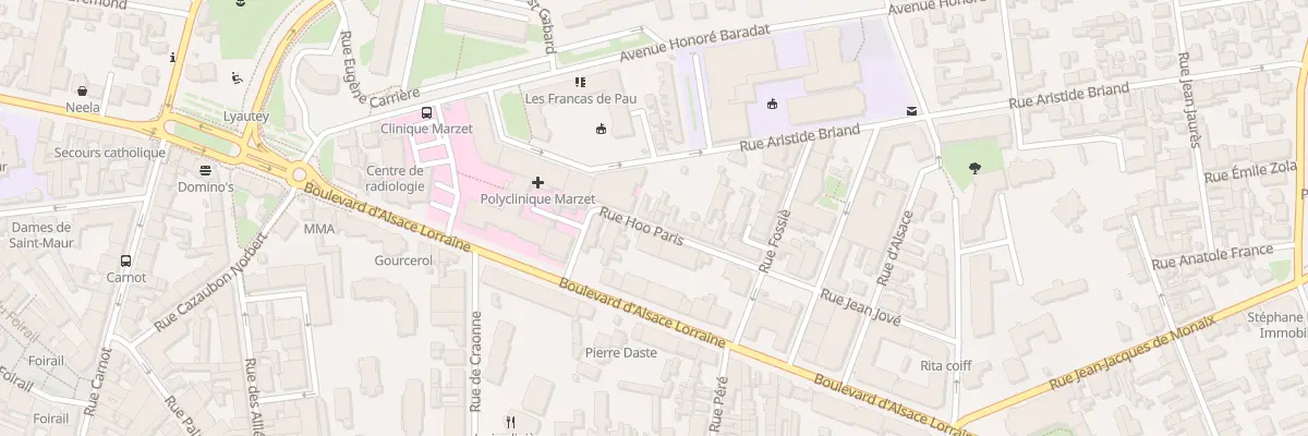 Plan du 14 Rue Hôo Paris à Pau