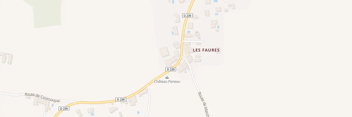 Plan du 742 Rte Departementale 239 Sud à Haux