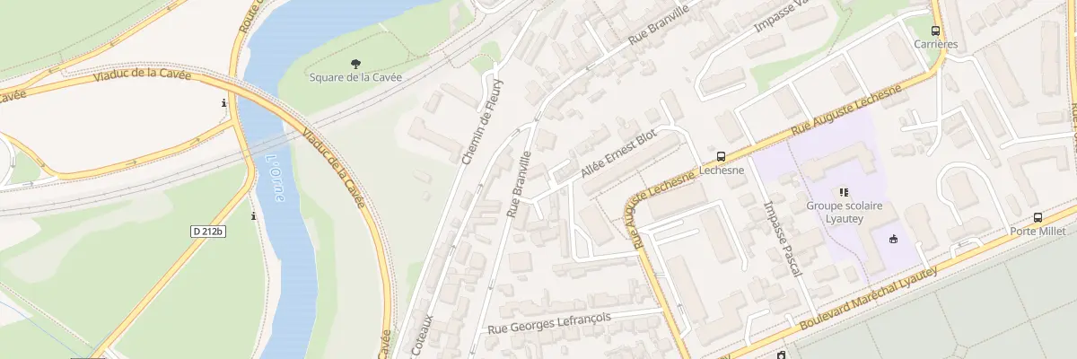 Plan du 1293 Rue Branville à Caen
