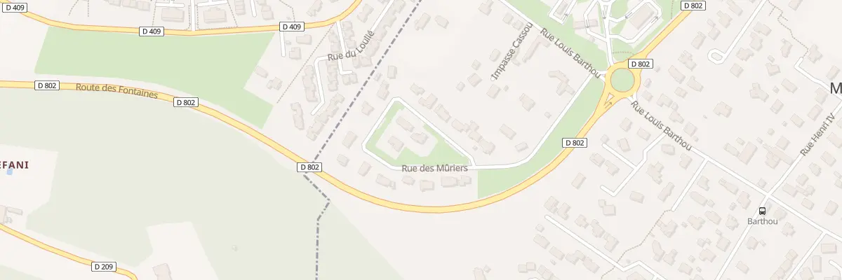 Plan du 6 Rue des Mûriers à Mazères-Lezons