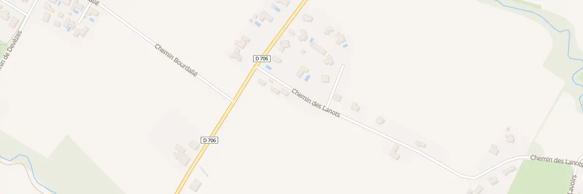Plan du 2 Che des Lanots à Serres-Castet