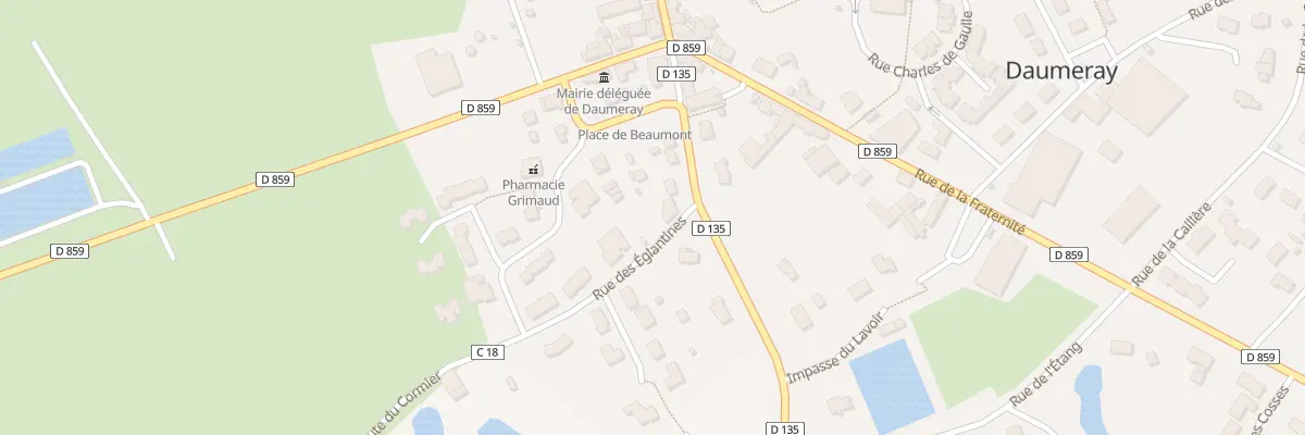 Plan du 25 Rue des Eglantines à Morannes sur Sarthe-Daumeray