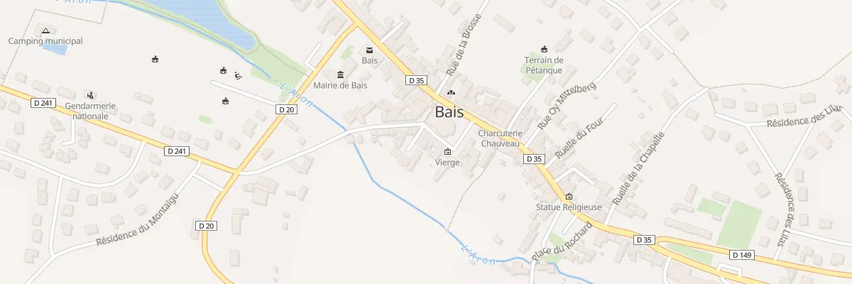 Plan du 3 Quartier Maubert à Bais