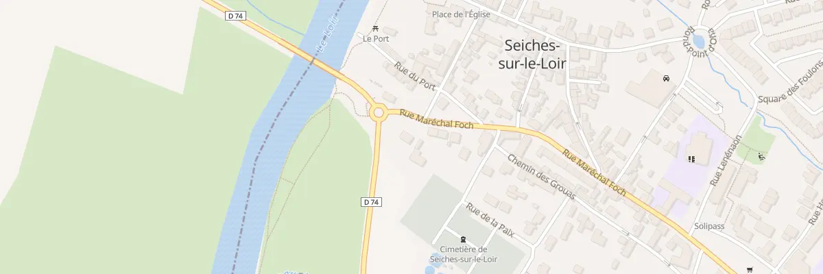 Plan du 4 Rue Marechal Foch à Seiches-sur-le-Loir