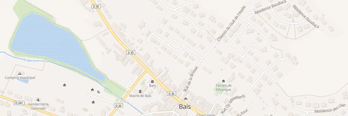 Plan du 5 Res Beauséjour à Bais