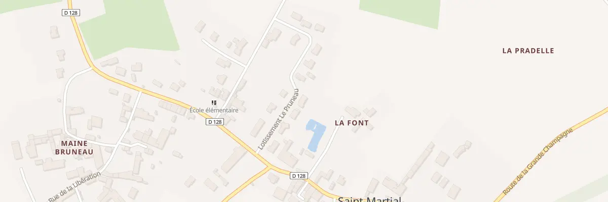 Plan du 8 Lot le Pruneau à Saint-Martial-sur-Né