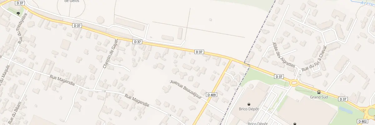 Plan du 50B Rue du Maréchal Leclerc à Gelos