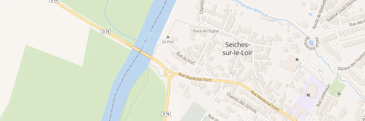 Plan du 8 Rue du Port à Seiches-sur-le-Loir