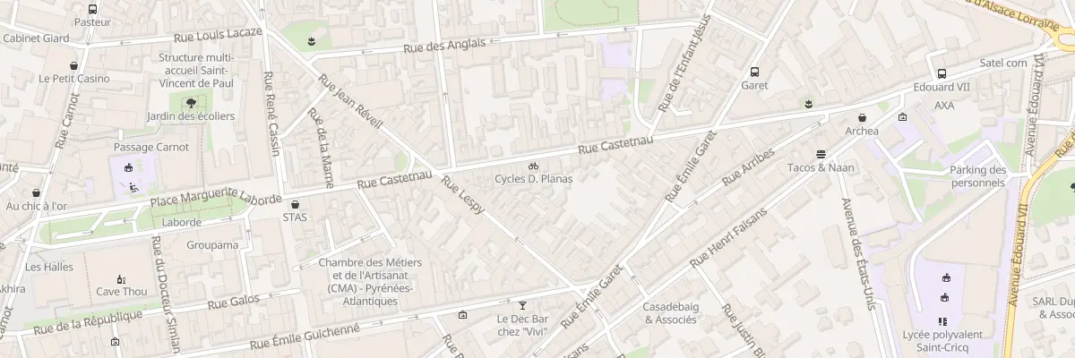 Plan du 41 Rue Castetnau à Pau