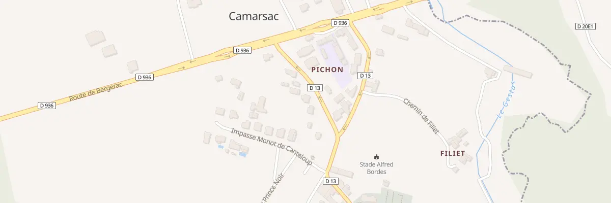 Plan du 9 Av Hector Dorgan à Camarsac