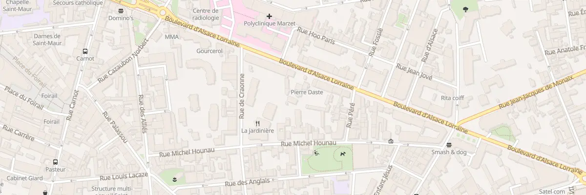 Plan du 35B Bd d’Alsace Lorraine à Pau