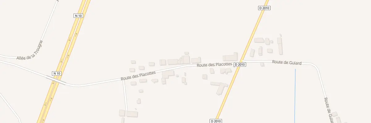 Plan du 136 Rte des Placottes à Laruscade