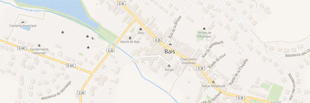 Plan du 1 Rue Henri Quentin à Bais