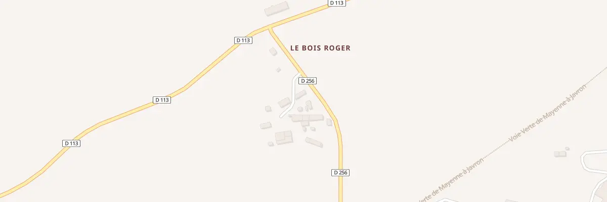 Plan du 14 Le Bois Roger à Loupfougères