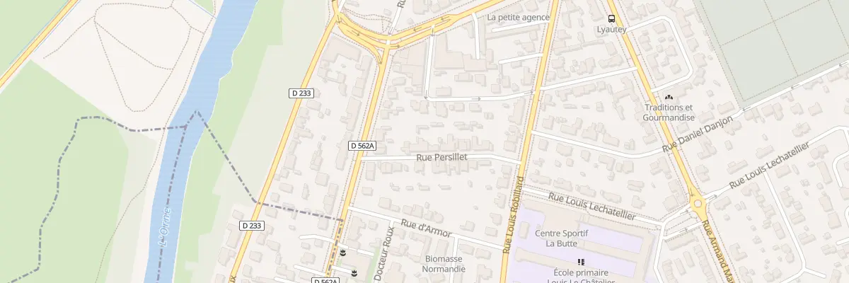 Plan du 5 Rue Persillet à Caen