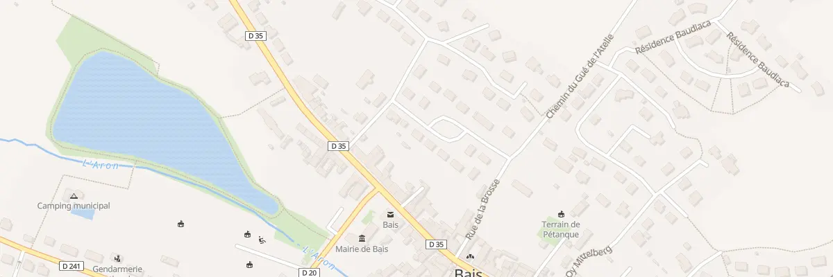Plan du 3 Res Beauséjour à Bais