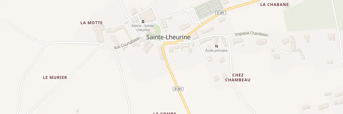 Plan du 2 Rue de la Croix à Sainte-Lheurine