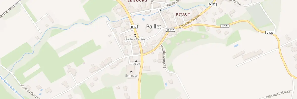 Plan du 9 Rte de Targon à Paillet