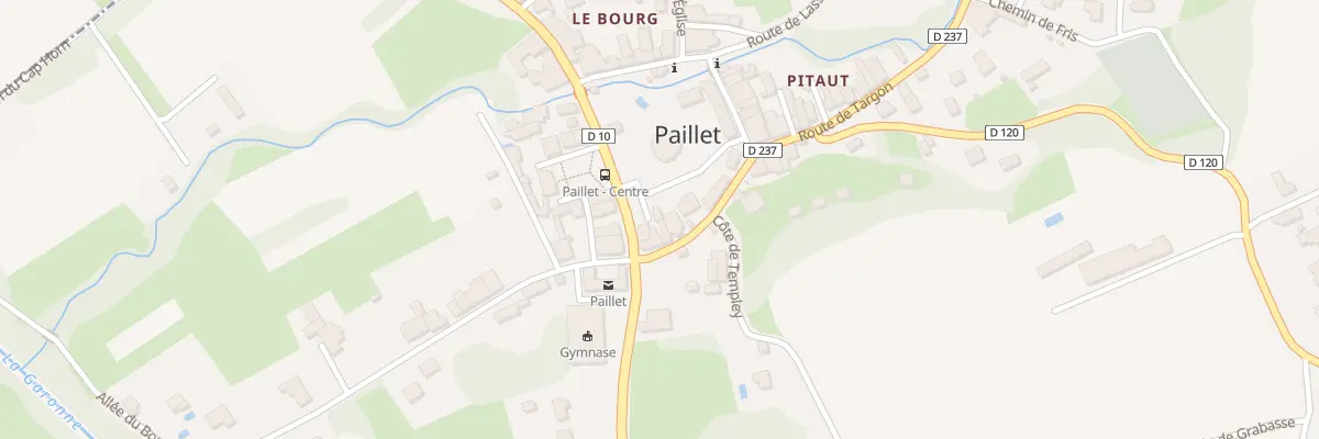 Plan du 5 Rte de Targon à Paillet