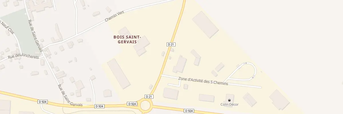 Plan du 3 Rte de Falaise à Briouze
