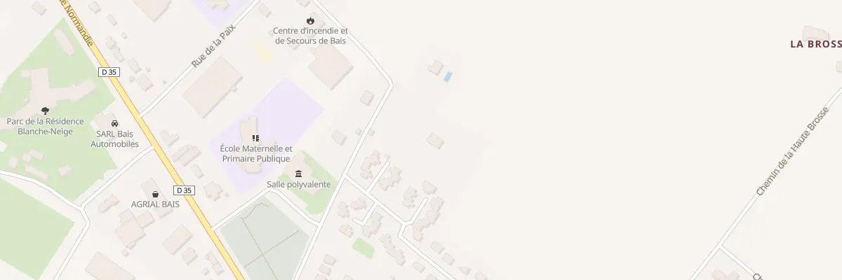 Plan du 16 Rue de l’Europe à Bais