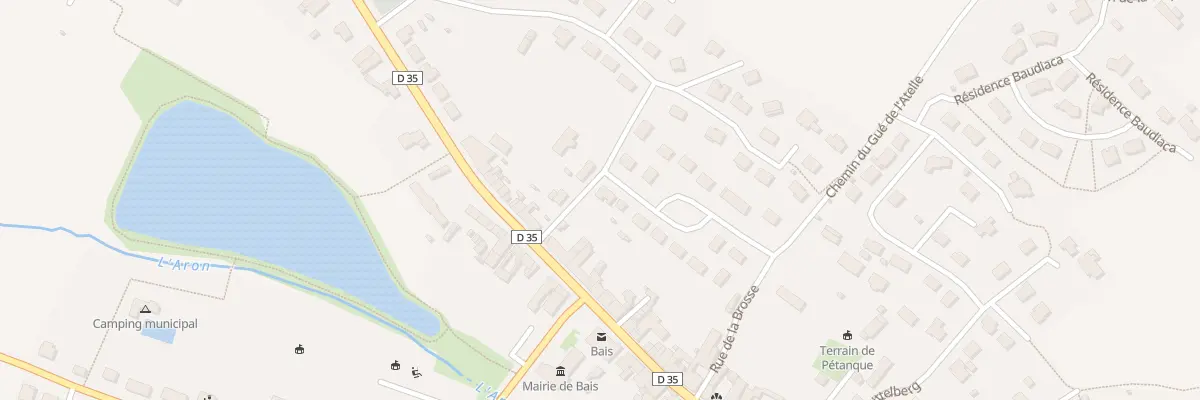 Plan du 1 Res Beauséjour à Bais