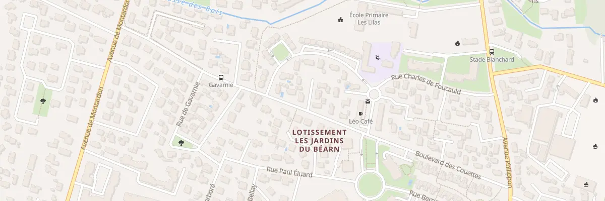Plan du 32 Bd des Couettes à Pau