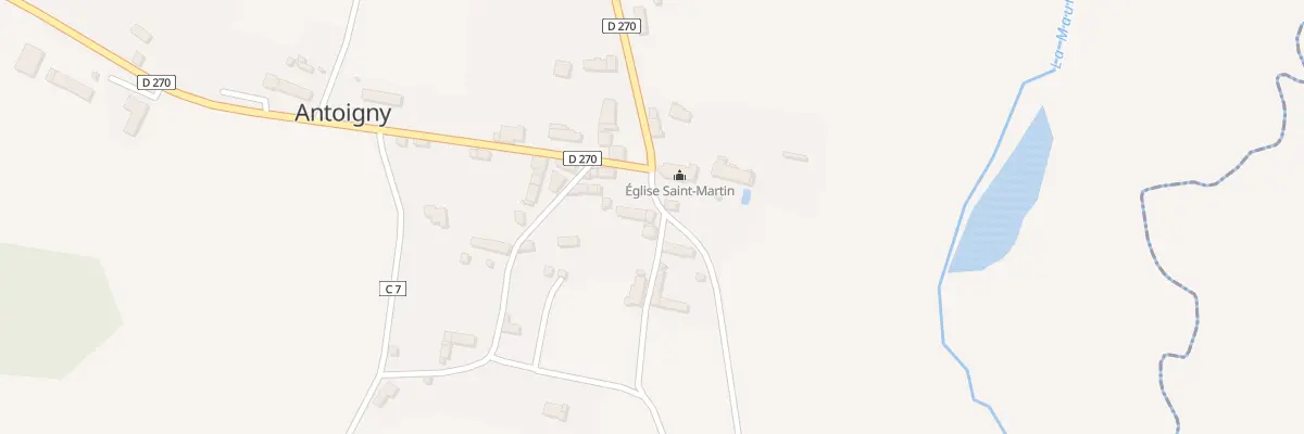 Plan du 14 Le Bourg Antoigny à La Ferté Macé