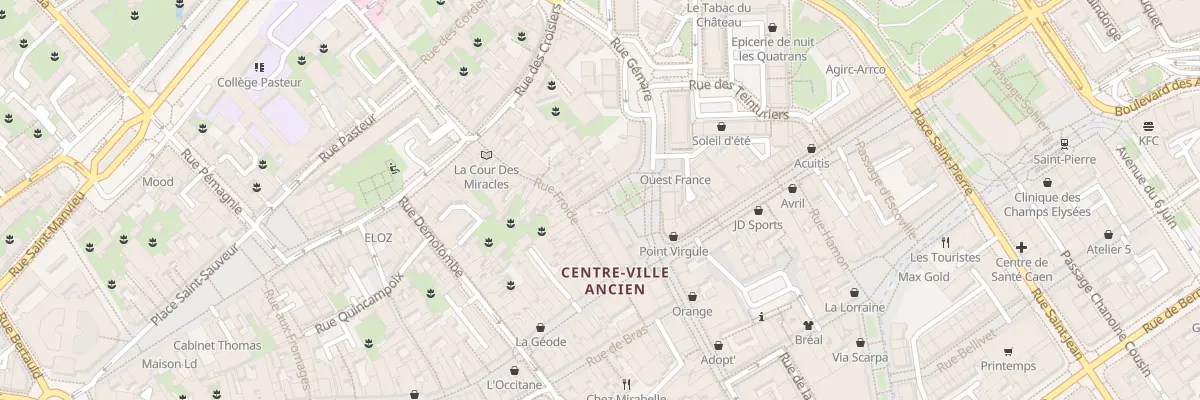 Plan du 9 Rue de la Monnaie à Caen