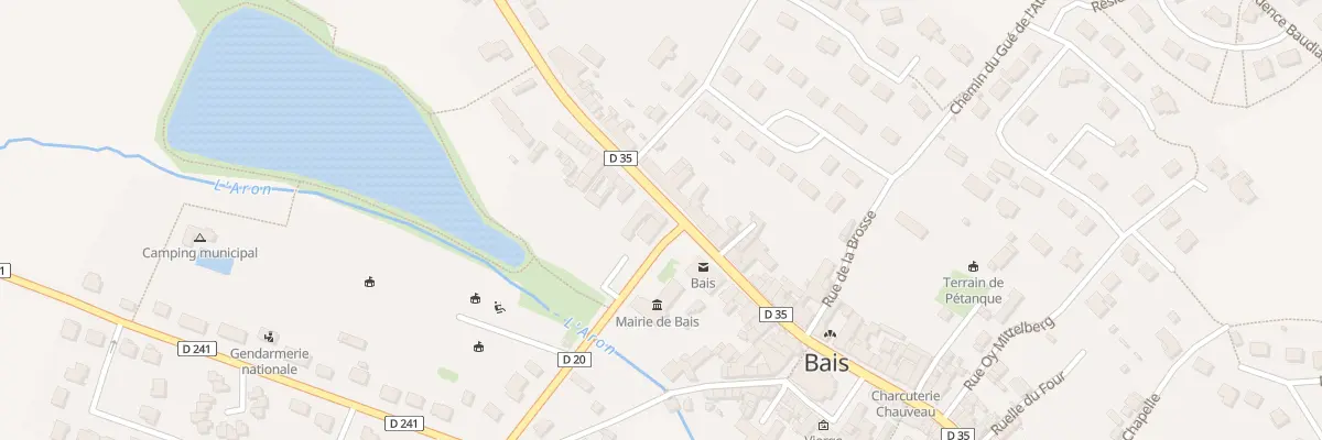 Plan du 2 Rue de Normandie à Bais