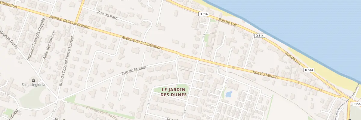 Plan du 2 Rue de l’Huitrière à Langrune-sur-Mer
