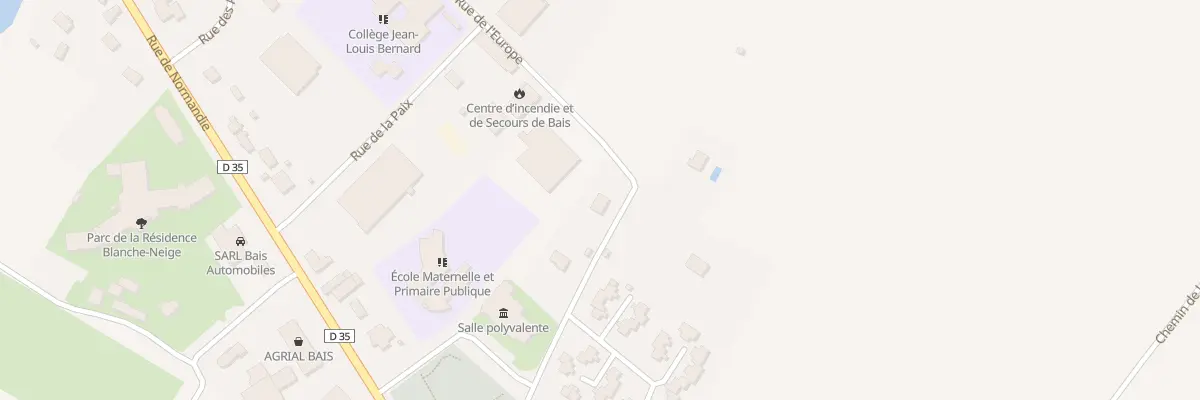 Plan du 3 Rue de l’Europe à Bais