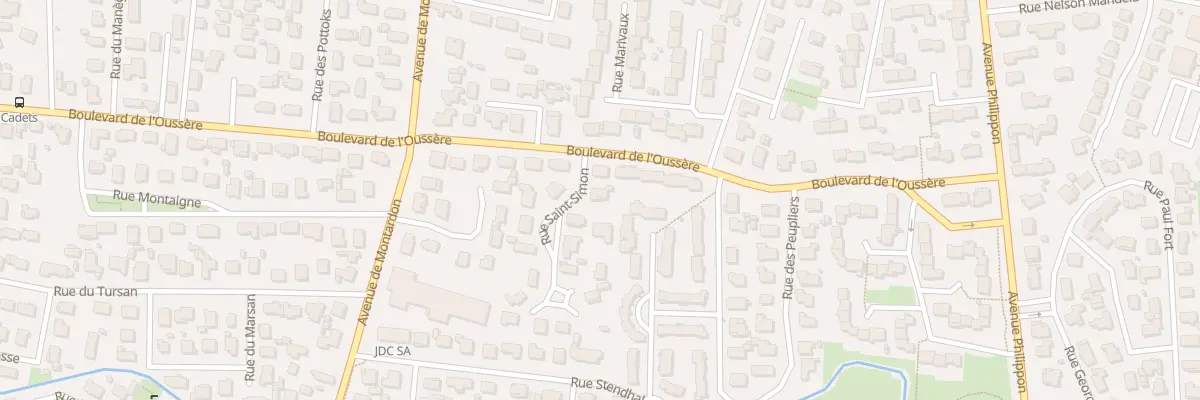 Plan du 18 Rue Saint-Simon à Pau