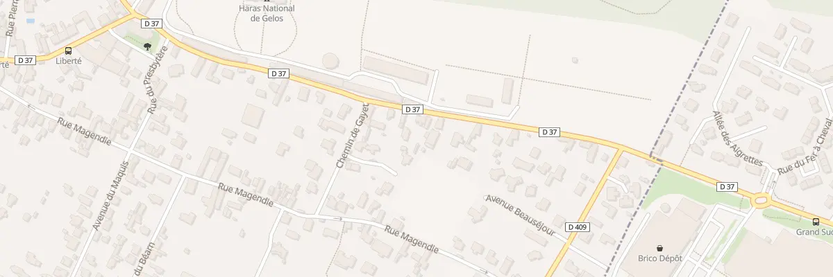 Plan du 36 Rue du Maréchal Leclerc à Gelos