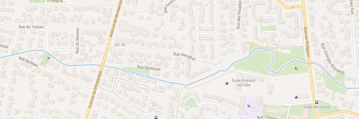Plan du 1 Rue Rimbaud à Pau