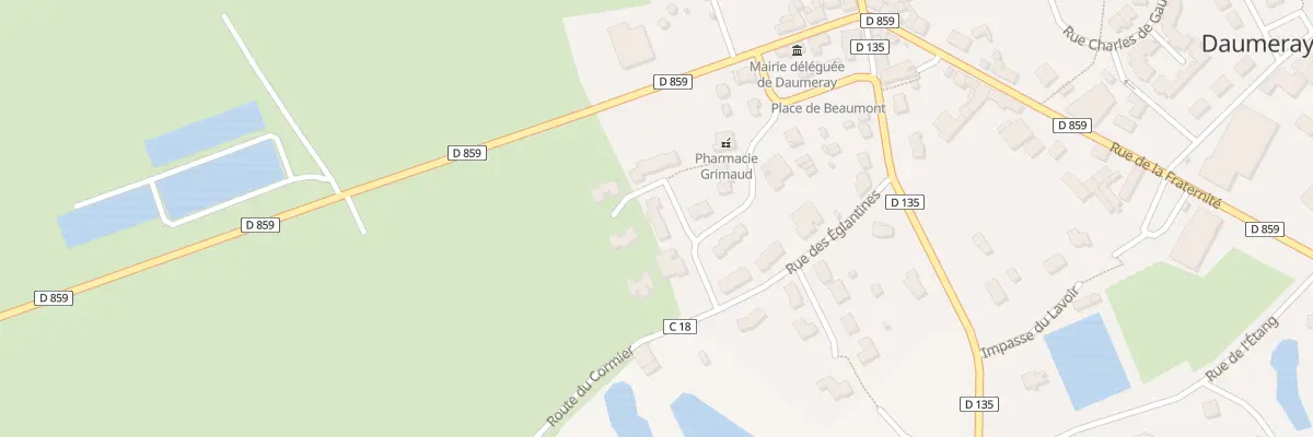 Plan du 5 Rue des Peupliers à Morannes sur Sarthe-Daumeray