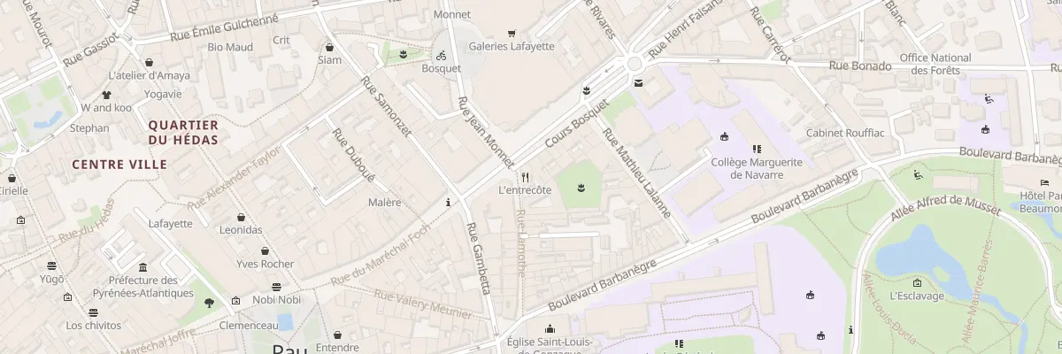 Plan du 26 Rue Lamothe à Pau